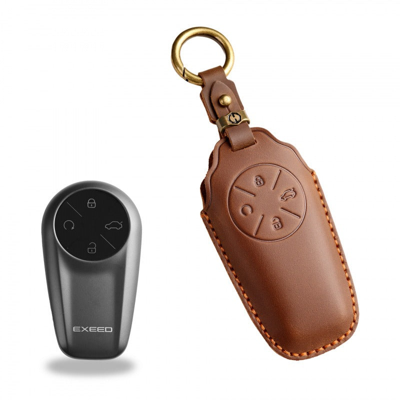 Exeed Sterra ET Handmade Leather Key Case(EX105) - Brown