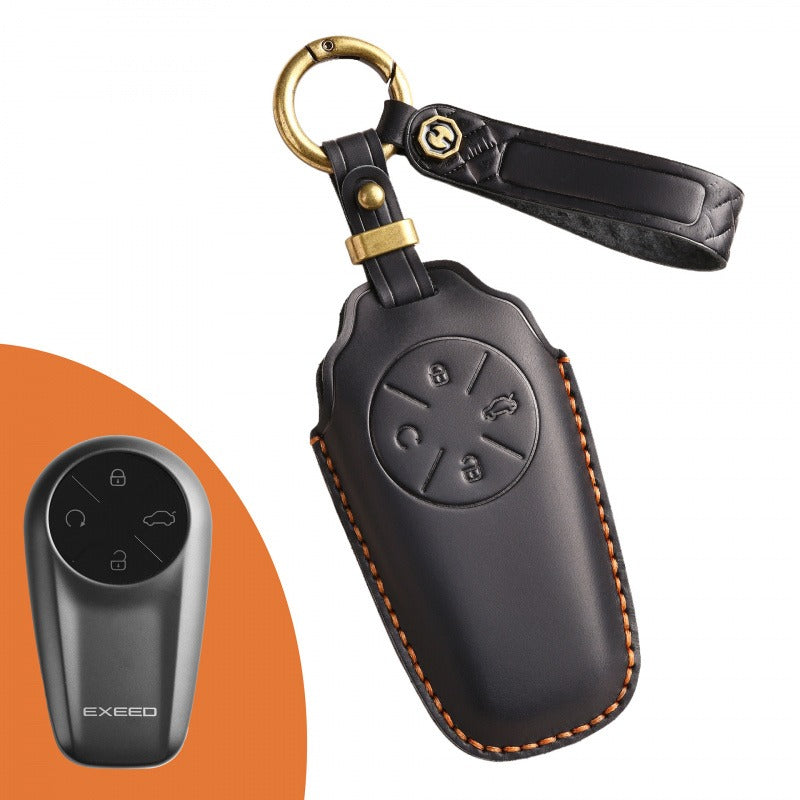 Exeed Sterra ET Leather Key Case（#CY92) - Black