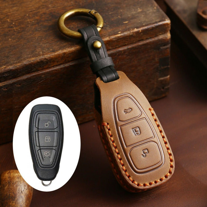 Ford EcoSport Focus Fiesta Mondeo Key Case(#FD303) - Brown