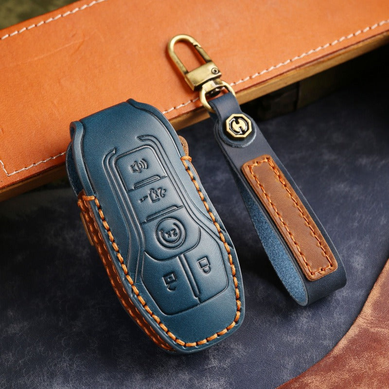 Ford Edge 2015-2017 Mondeo Leather Key Case(#FO133)