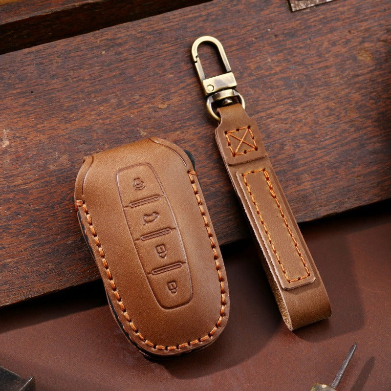 Ford Equator Crazy Horse Leather Key Case(#FO289) - Brown