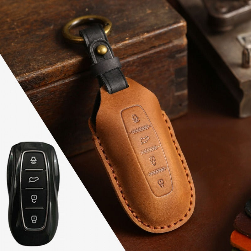 Ford Equator Handmade Key Case(#FD294) - Brown