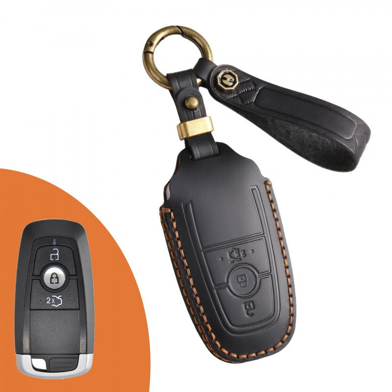 Ford Explorer Mondeo Focus Kuga Edge Key Case(#FD247) - Key-3 / Black