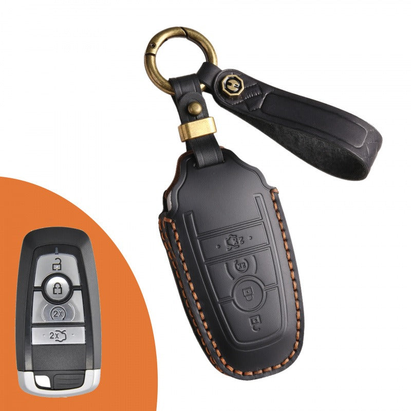 Ford Explorer Mondeo Focus Kuga Edge Key Case(#FD247) - Key-4 / Black