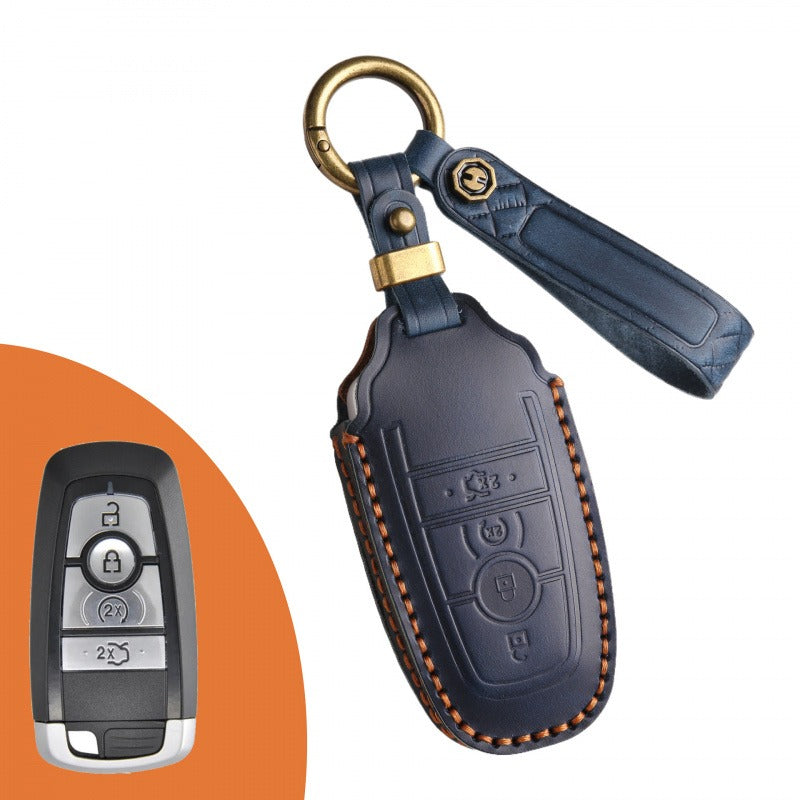 Ford Explorer Mondeo Focus Kuga Edge Key Case(#FD247) - Key-4 / Blue