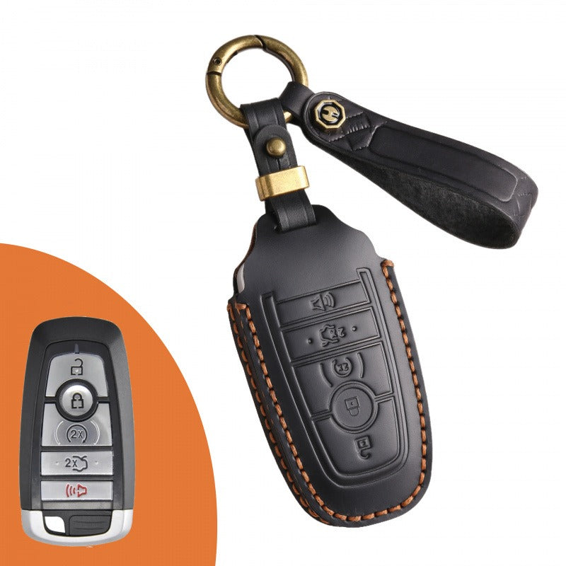 Ford Explorer Mondeo Focus Kuga Edge Key Case(#FD247) - Key-5 / Black