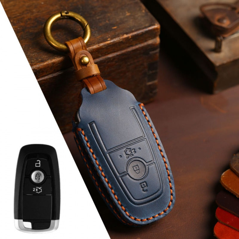 Ford Explorer Mondeo Focus Kuga Edge Key Case(FD304) - Key-3 / Blue