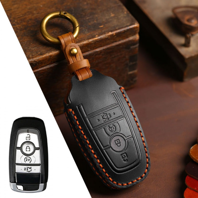 Ford Explorer Mondeo Focus Kuga Edge Key Case(FD304) - Key-4 / Black