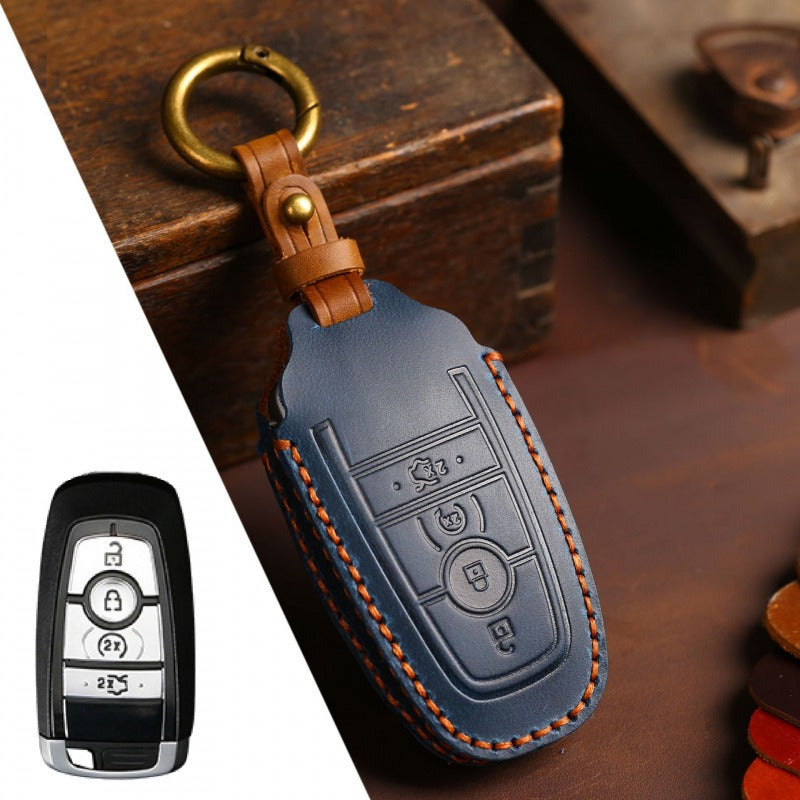 Ford Explorer Mondeo Focus Kuga Edge Key Case(FD304) - Key-4 / Blue