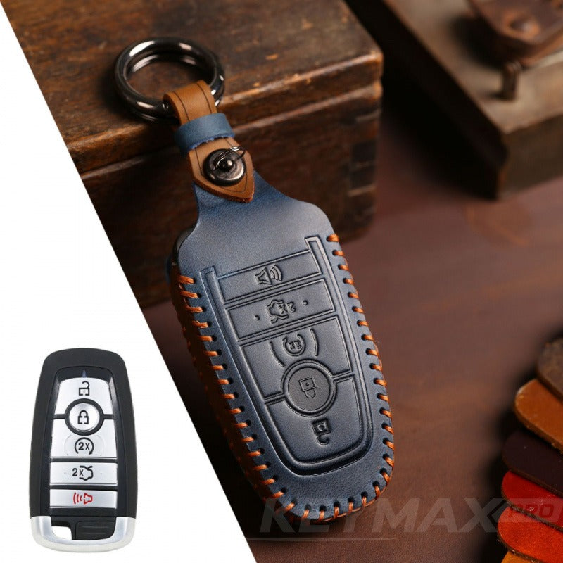 Ford F-150 Raptor Edge Explorer Mondeo Key Case Protective Cover(#FD35) - Blue