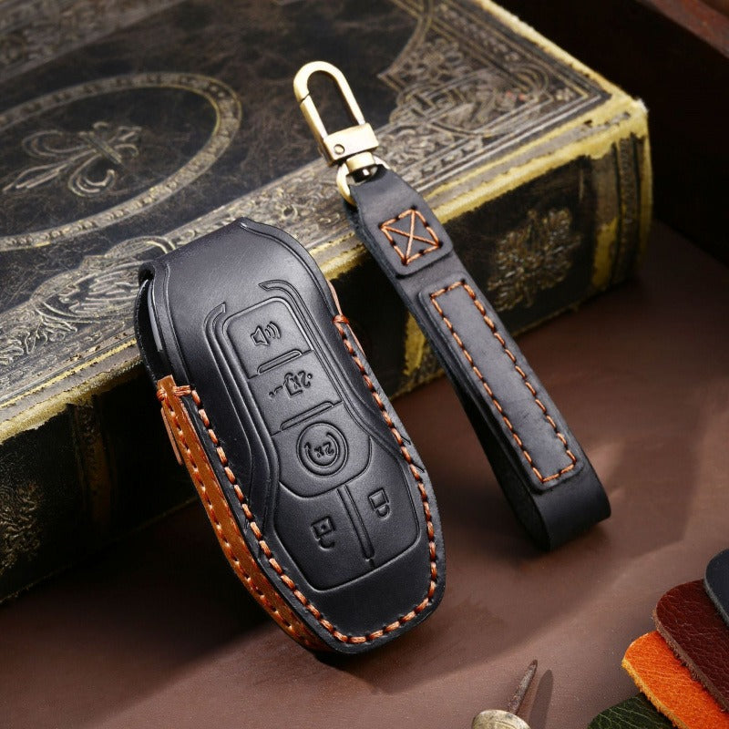 Ford F-150 Raptor Handmade Leather Key Case(#FD297)