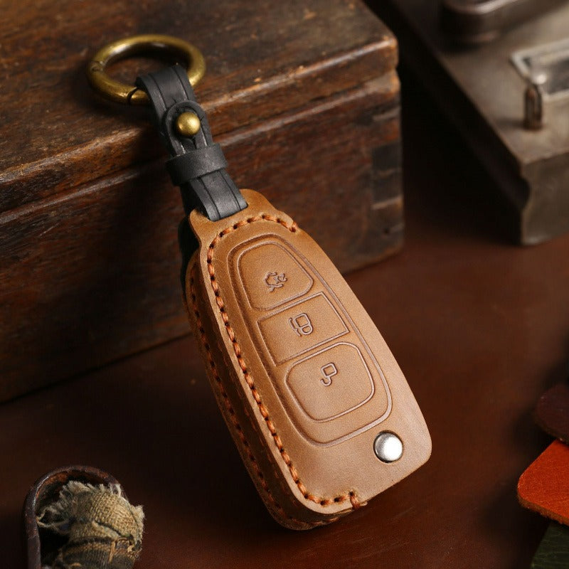 Ford Focus Folding Leather Key Case(#FD293)