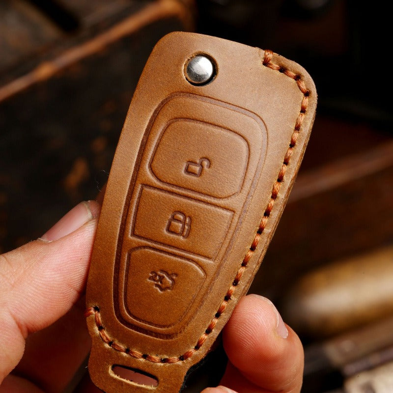 Ford Focus Folding Leather Key Case(#FD293)