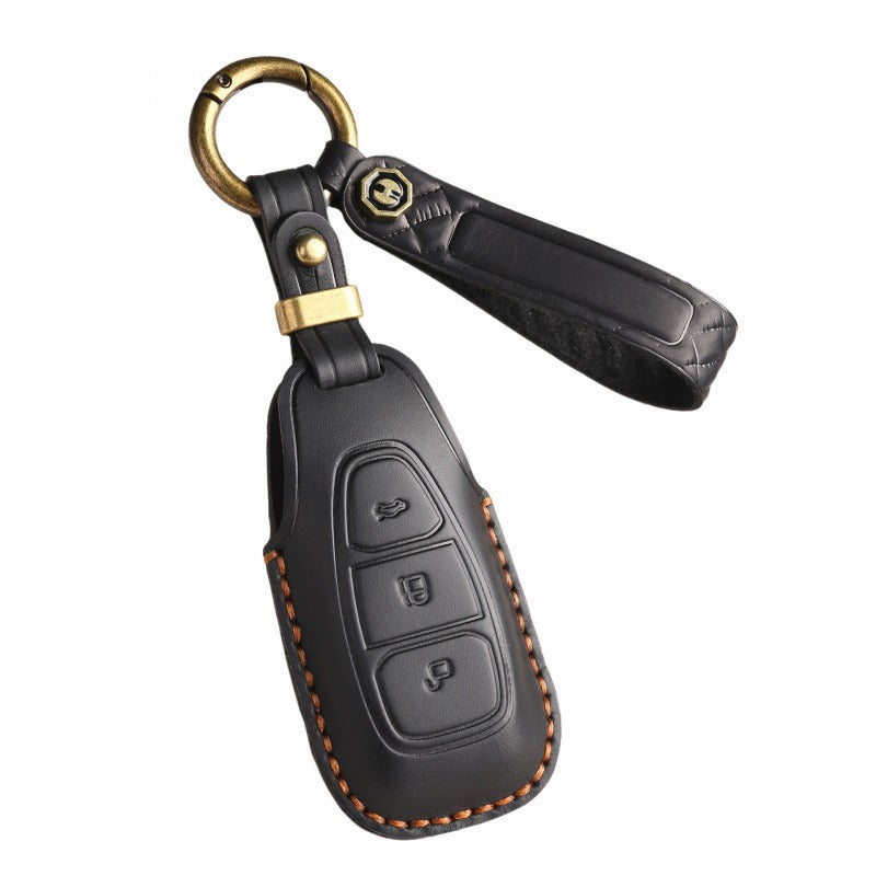 Ford Focus Handmade Leather Key Case(#FD305)