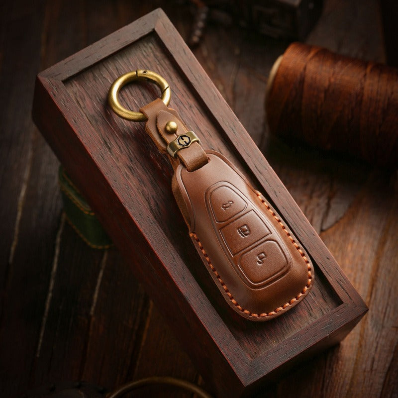 Ford Focus Handmade Leather Key Case(#FD306)