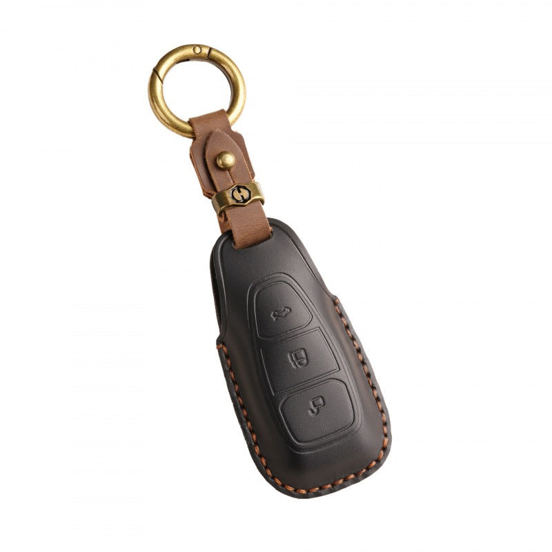 Ford Focus Handmade Leather Key Case(#FD306)