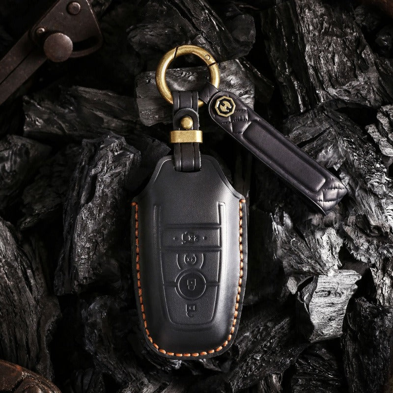 Ford Focus Mondeo Edge Handmade Leather Key Case(#FD295)