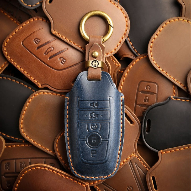 Ford Focus Mondeo Edge Leather Key Case(#FD243)