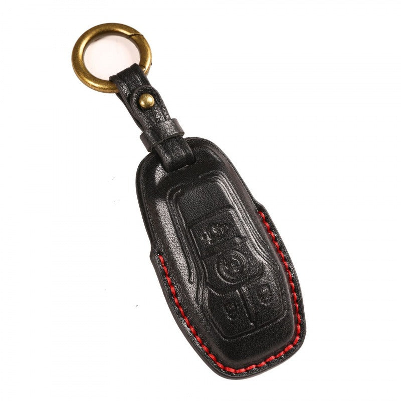 Ford Focus Mondeo Kuga Edge Taurus Leather Key Case(#FD299)