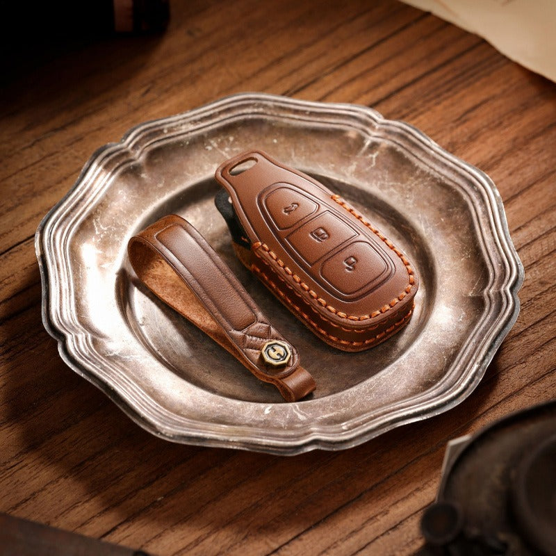 Ford Kuga EcoSport Focus Fiesta Leather Key Case(#FD259)