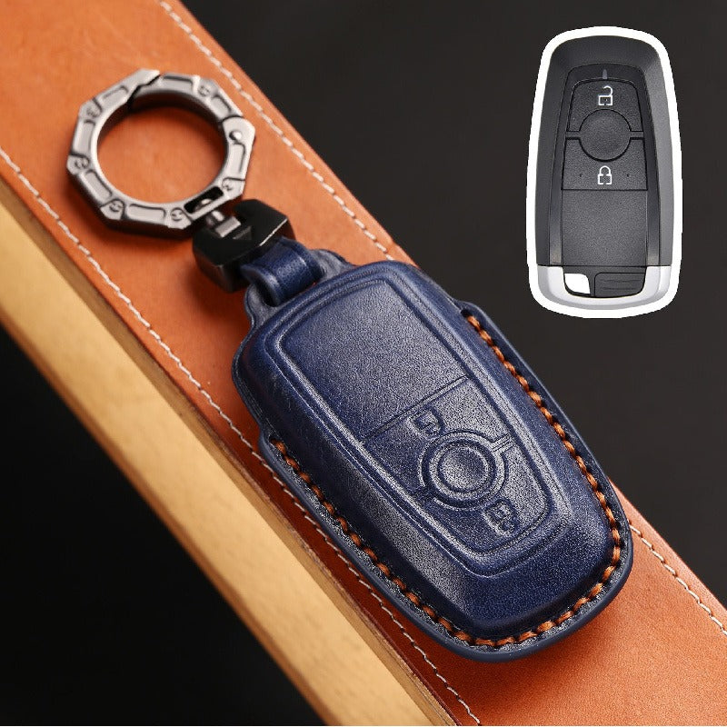 Ford Mondeo Focus Explorer Edge 2023 Key Case(#FD302) - Key-2 / Blue