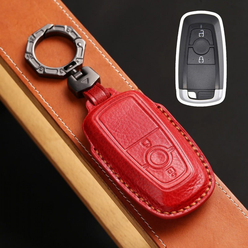 Ford Mondeo Focus Explorer Edge 2023 Key Case(#FD302) - Key-2 / Red