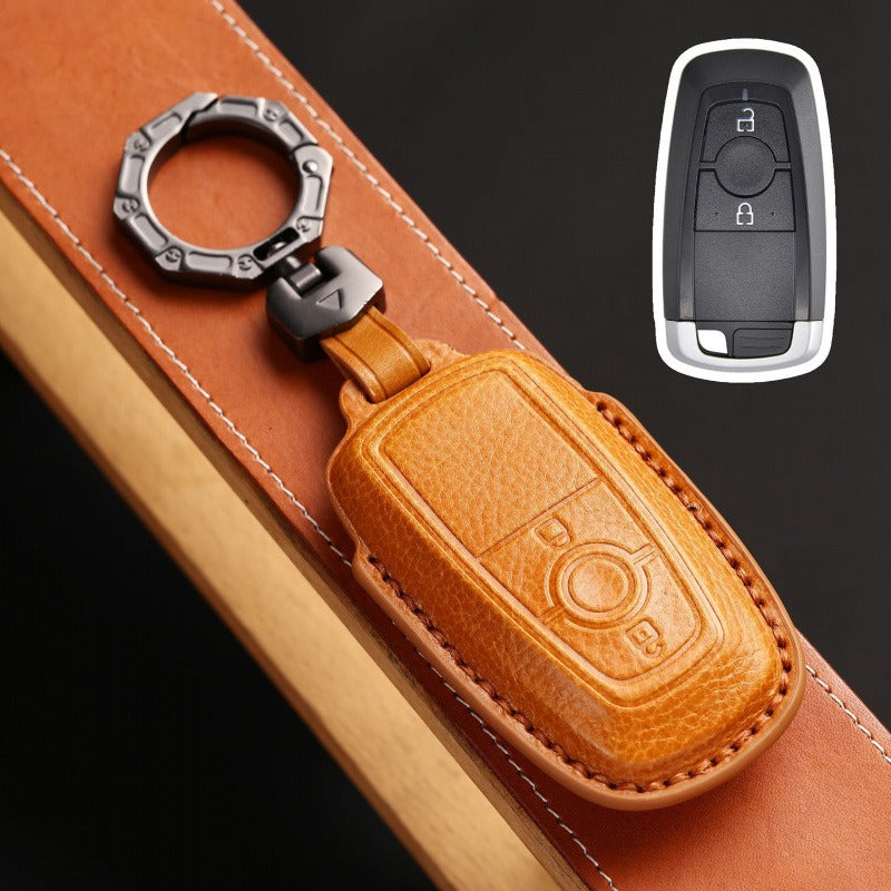 Ford Mondeo Focus Explorer Edge 2023 Key Case(#FD302) - Key-2 / Yellow