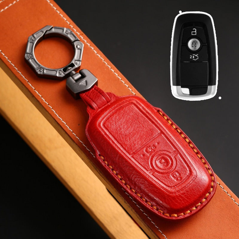 Ford Mondeo Focus Explorer Edge 2023 Key Case(#FD302) - Key-3 / Red