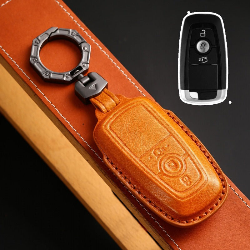 Ford Mondeo Focus Explorer Edge 2023 Key Case(#FD302) - Key-3 / Yellow