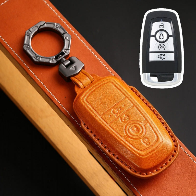 Ford Mondeo Focus Explorer Edge 2023 Key Case(#FD302) - key-4 / Yellow