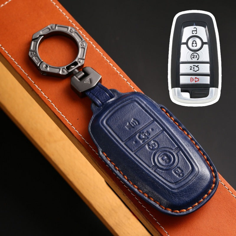 Ford Mondeo Focus Explorer Edge 2023 Key Case(#FD302) - Key-5 / Blue