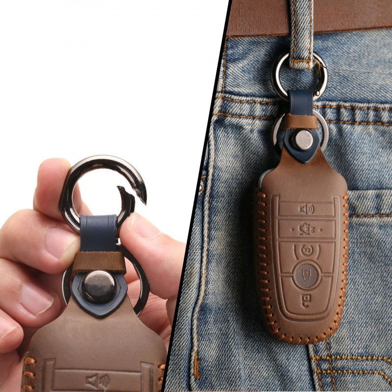 Ford Mondeo Focus Handmade Leather Key Case(#FO134)