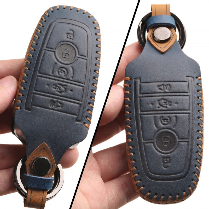 Ford Mondeo Focus Handmade Leather Key Case(#FO134)