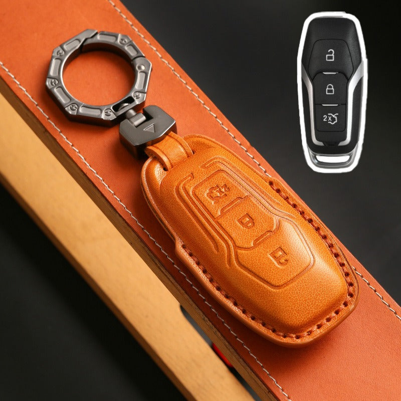 Ford Taurus Mustang Explorer Edge Key Case(#FD261) - Key-3 / Yellow