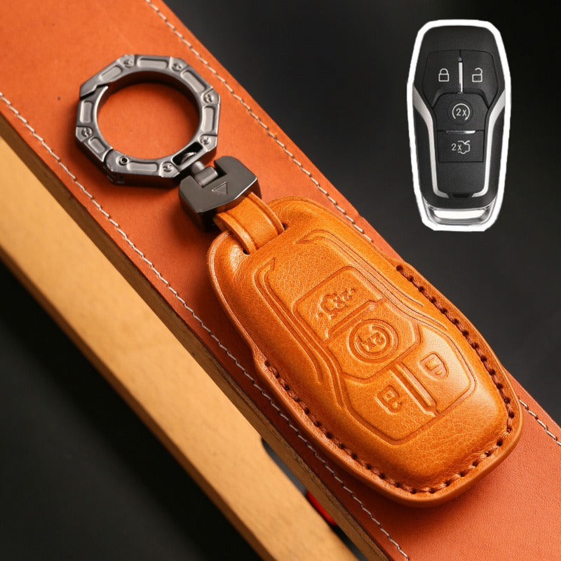 Ford Taurus Mustang Explorer Edge Key Case(#FD261) - Key-4 / Yellow