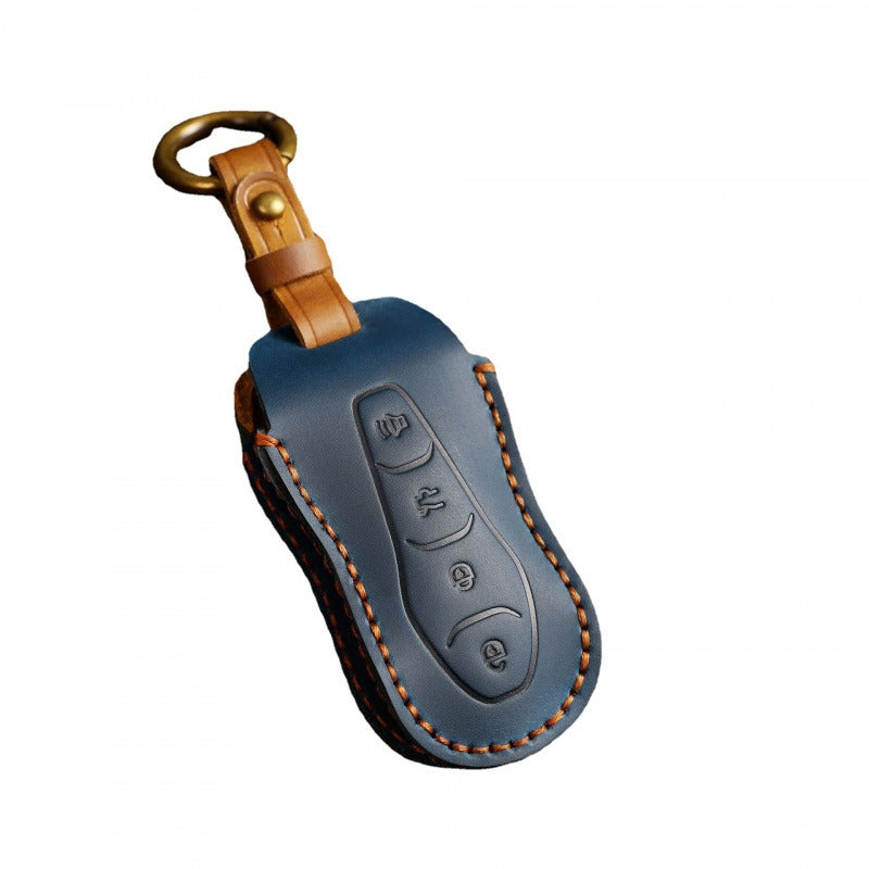 Geely Crazy Horse Leather Key Case Boyue Emgrand Xingyue Borui(#GE52)