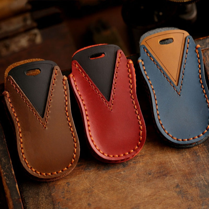 Geely Crazy Horse Leather Key Case Boyue Emgrand Xingyue Borui(#GE52)