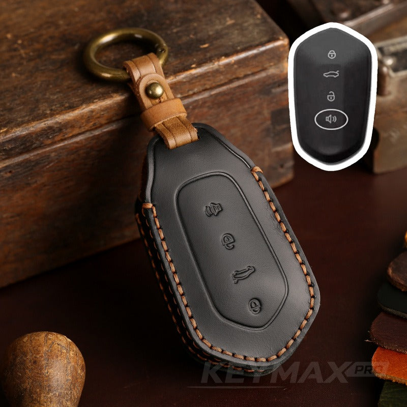 Geely Ruilan 7 Leather Key Case(#GE41) - Black