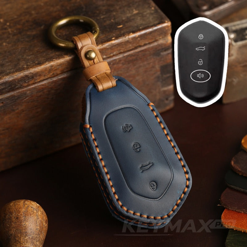 Geely Ruilan 7 Leather Key Case(#GE41) - Blue