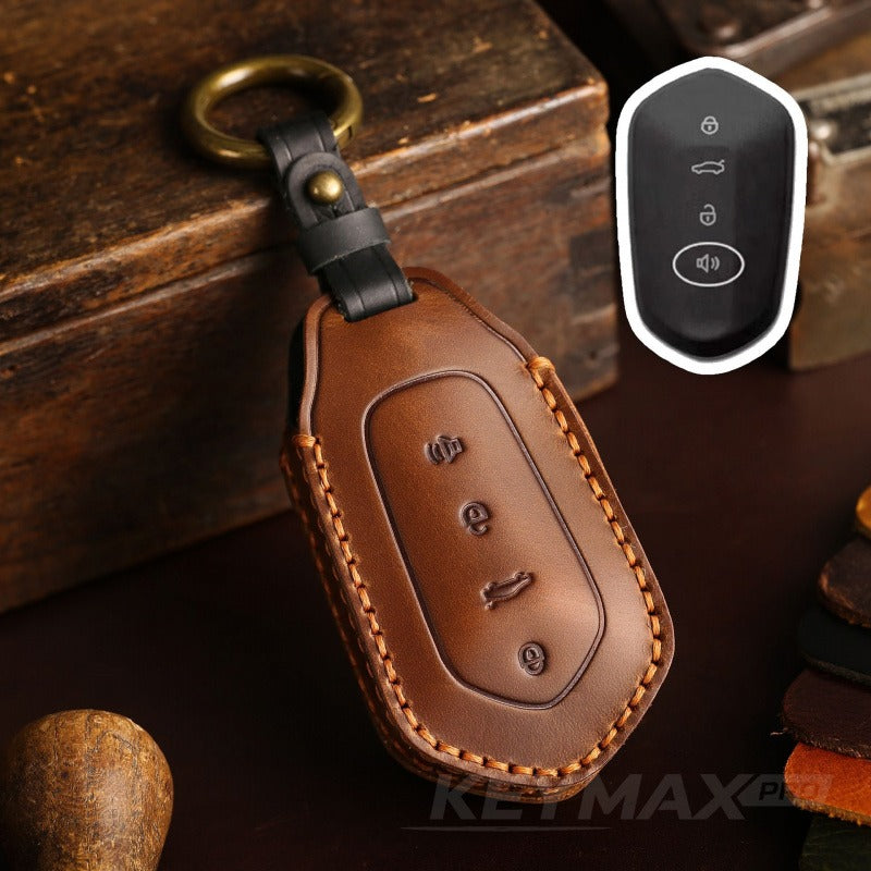 Geely Ruilan 7 Leather Key Case(#GE41) - Brown