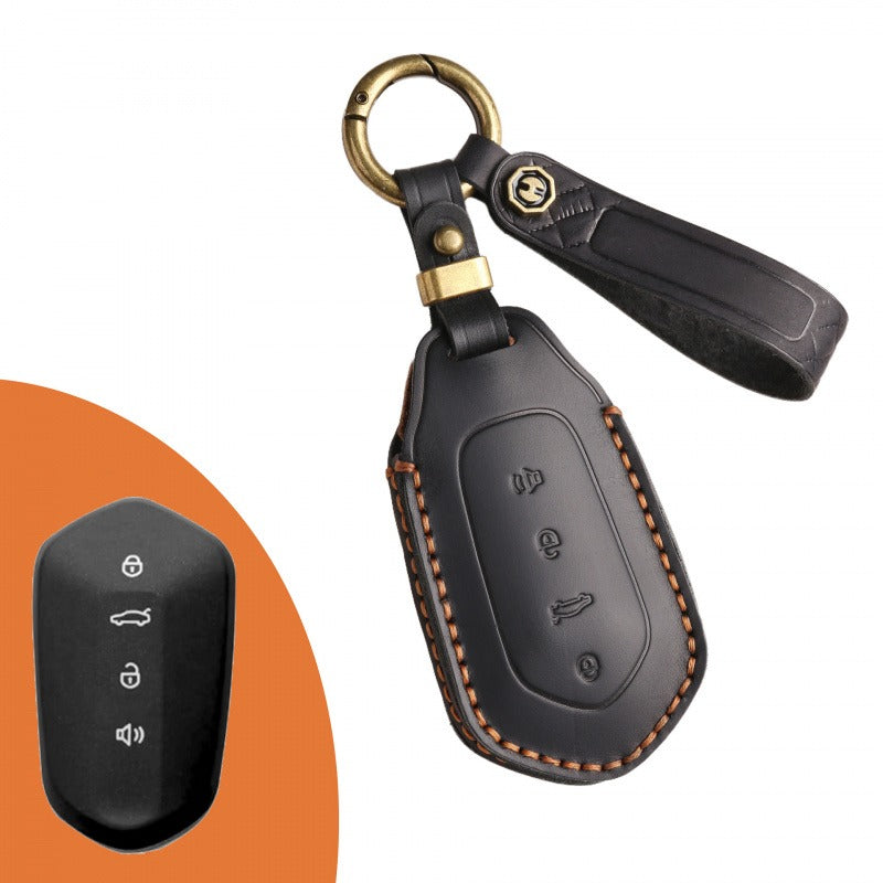 Geely Ruilan 7 Leather Key Case(#GE47) - Brown