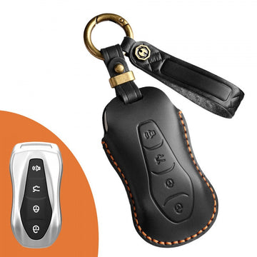 Geely Xingyue Boyue Pro Leather Key Case(#GE48) - Black