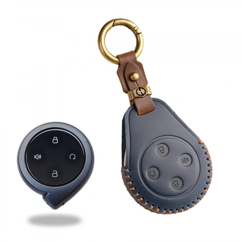 Great Wall Cannon Shanhai Cannon Leather Key Case（#GW71) - Blue