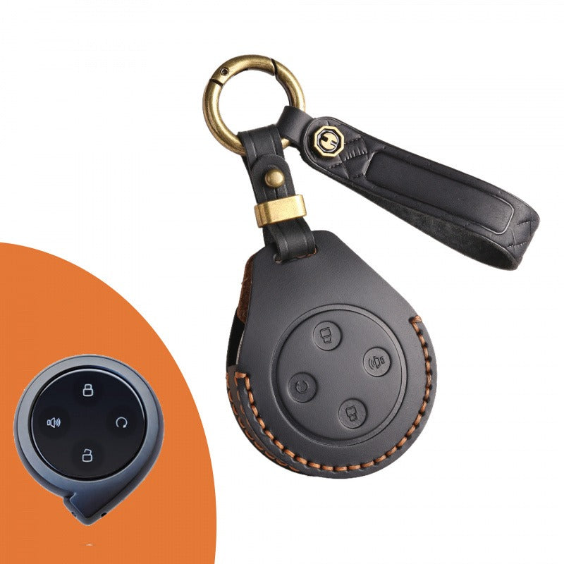 Great Wall Cannon Shanhai Cannon Leather Key Case（#GW72) - Black