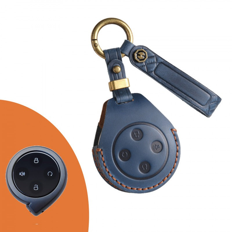 Great Wall Cannon Shanhai Cannon Leather Key Case（#GW72) - Blue