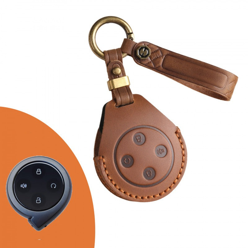 Great Wall Cannon Shanhai Cannon Leather Key Case（#GW72) - Brown