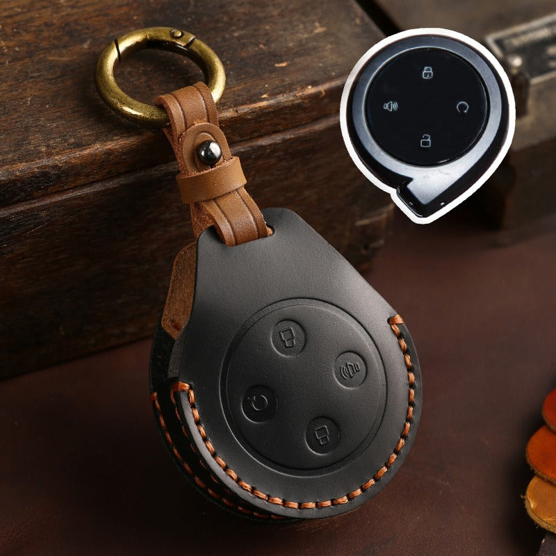 Great Wall Cannon Shanhai Pickup Leather Key Case(#GW123) - Black