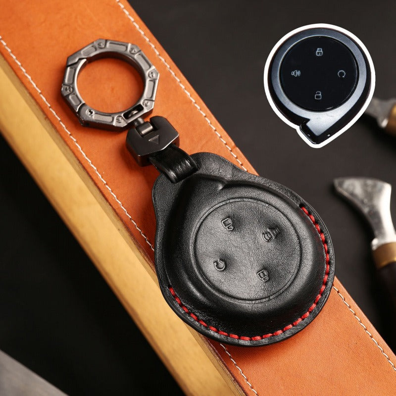 Great Wall Cannon Shanhai Pickup Leather Key Case(#GW125) - Black