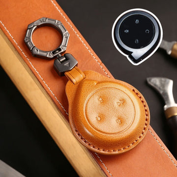 Great Wall Cannon Shanhai Pickup Leather Key Case(#GW125) - Yellow