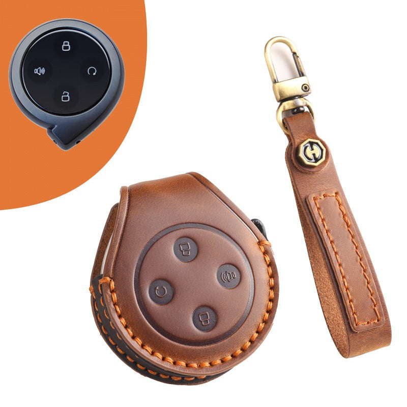 Great Wall Shanhai Cannon Leather Key Case（#GW66) - Brown